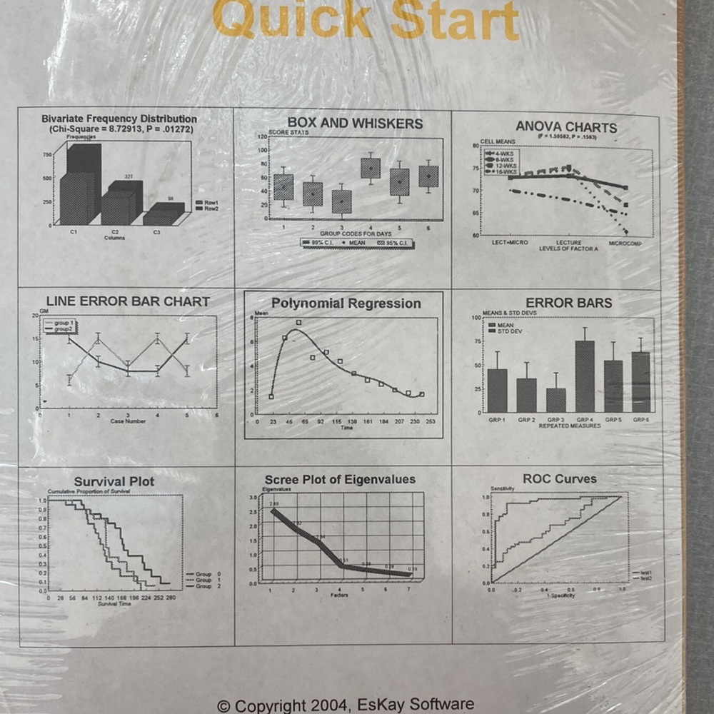 Stat plot Quickstart statistics software CD - Picture 7 of 10